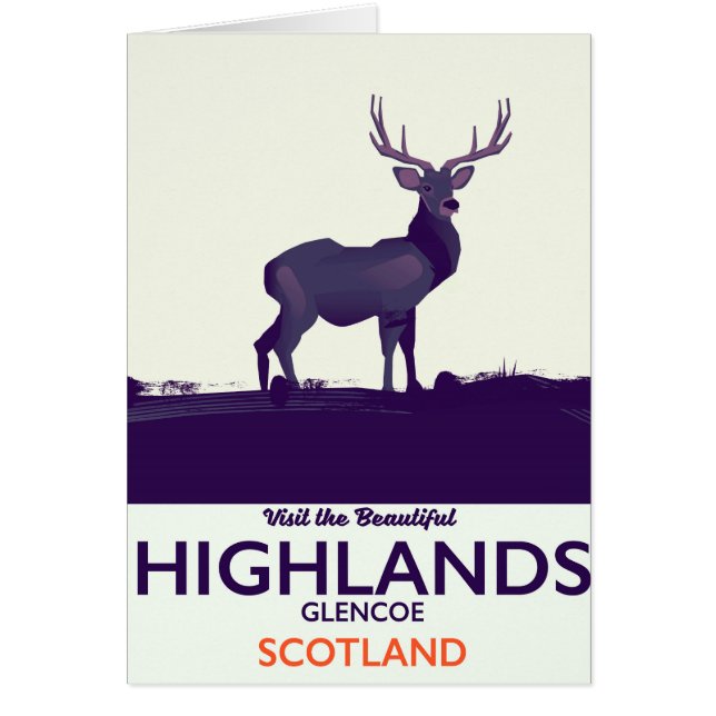 Glencoe, Scottish Highlands vacation print. (Front)