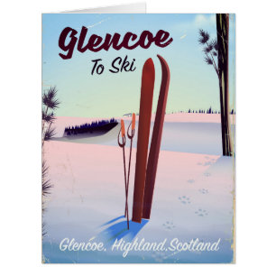 Glencoe To Ski travel poster