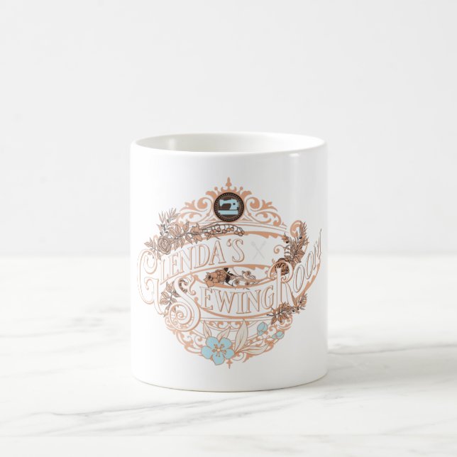 Glenda's Sewing Room T-Shirt Transparent Bkgrnd Coffee Mug (Center)