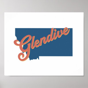 Glendive, état du Montana, impression