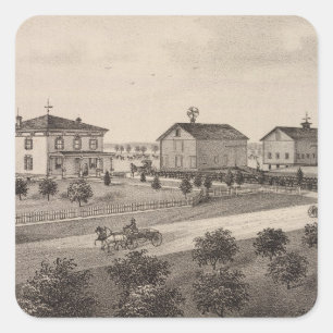 Glenhaven and Pleasant View, Kansas Square Sticker