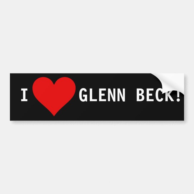 GLENN BUMPER STICKER (Front)