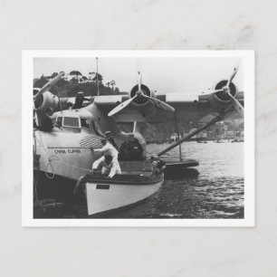 Glenn Martin w/ China Clipper Postcard