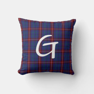Glenn Plaid Coussin monogramme