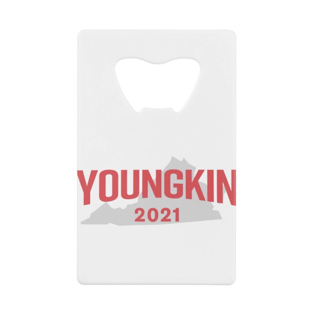 Glenn Youngkin for Virginia Governor Credit Card Bottle Opener (Front)