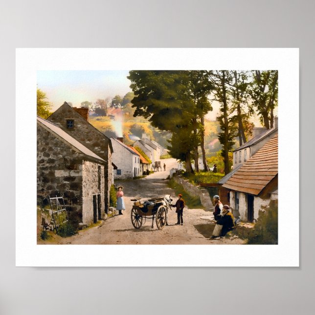 Glenoe Village, County Antrim, Ireland Poster (Front)