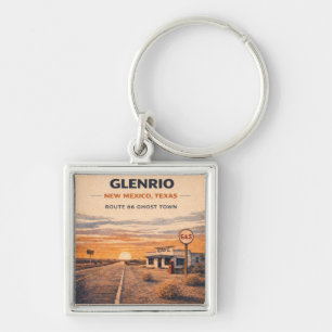 Glenrio Route 66 Ghost Town Travel Keepsake Keychain