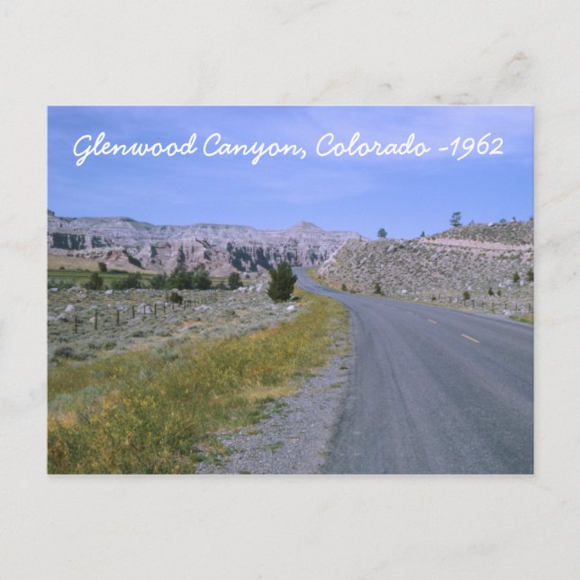 Glenwood Canyon Postcard (Front)