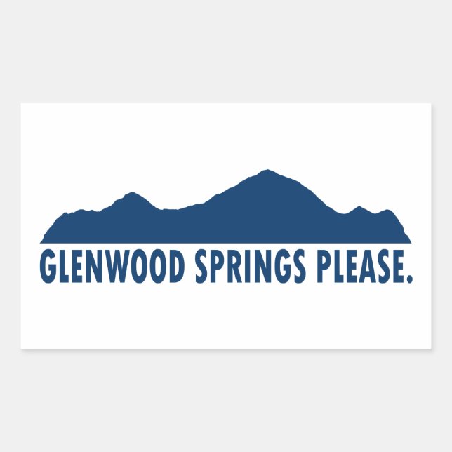 Glenwood Springs Colorado Please Sticker (Front)