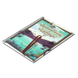 Glenwood Springs Colorado Ski poster. Notebook