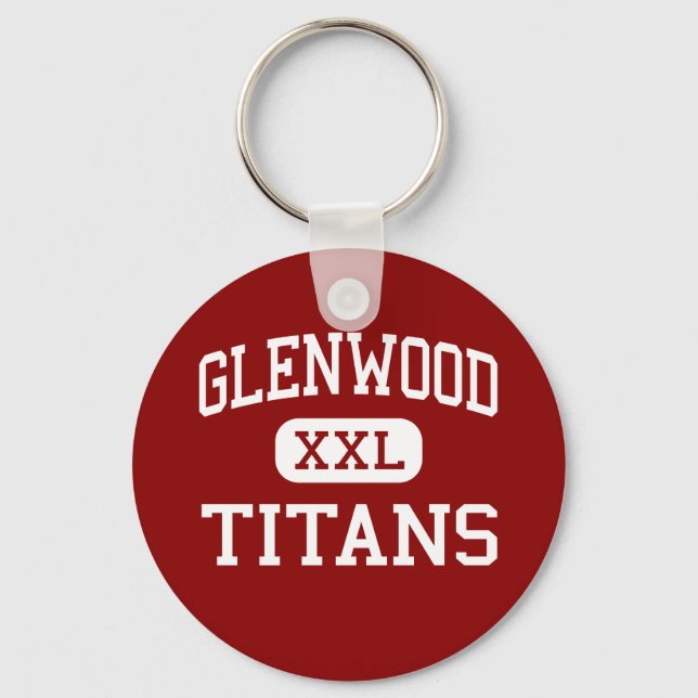 Glenwood - Titans - High School - Chatham Illinois Keychain (Front)