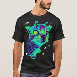 Glerp Glorp Funny Alien Cat Meme Gnarp Cat Silly A T-Shirt