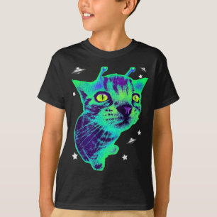 Glerp Glorp Funny Alien Cat Meme Gnarp Cat Silly A T-Shirt