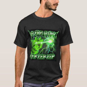Glerp Glorp Funny Alien Gnarp Cat Silly Alien Gift T-Shirt