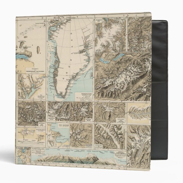 Gletscherkarte - Glacier Atlas Map Binder (Front/Inside)