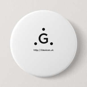 Glexicon UK 3 Inch Round Button