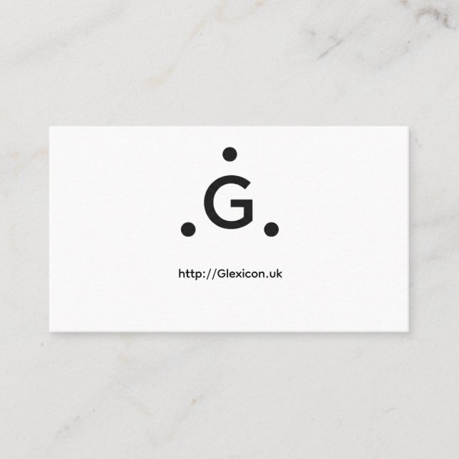 Glexicon UK Business Card (Front)