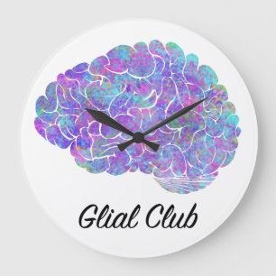 Glial Club Large Clock