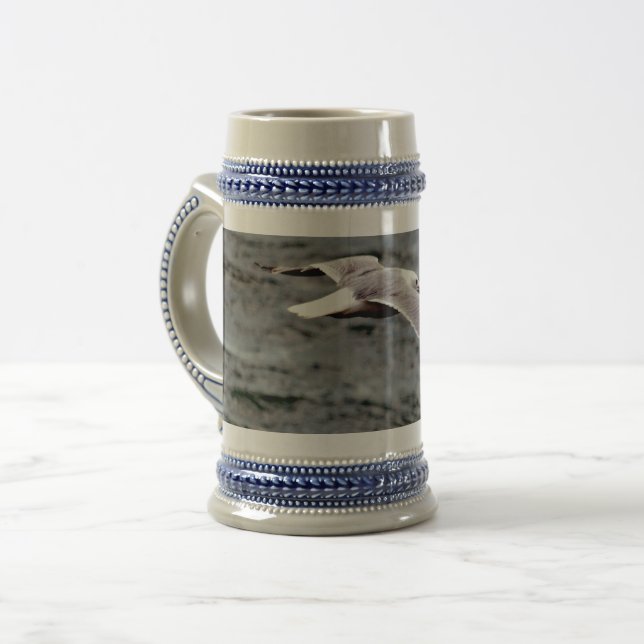 Glide Grey/Blue 22 oz Stein (Front Left)