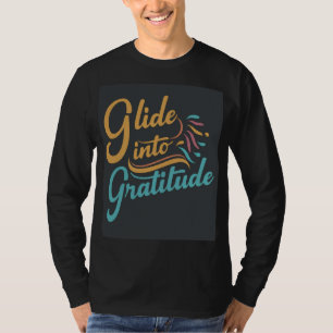 Glide into Gratitude: Boys' T-Shirt Design