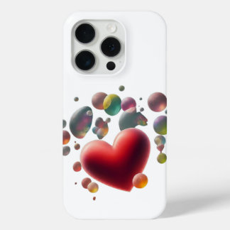 Glide into hearts iPhone 15 pro case