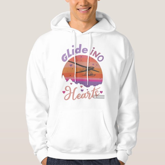 "Glide into Hearts Hoodie (Front)