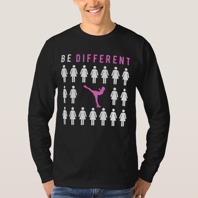Glide to Giggles: Ice-Skating - Be Different from  T-Shirt (Front)
