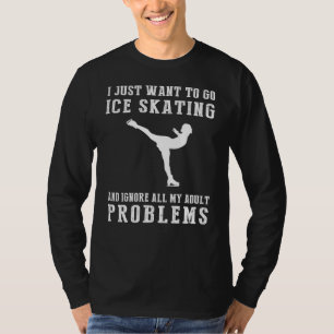 Glide to Joy: Ice-Skating Away Adult Responsibilit T-Shirt