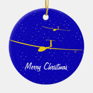 Glider Ceramic Ornament