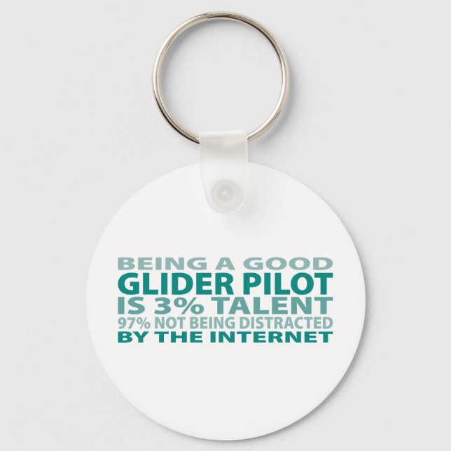 Glider Pilot 3% Talent Keychain (Front)