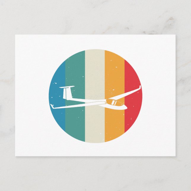 Glider | Pilot Gliding Soaring Sailplane Soar Gift Postcard (Front)