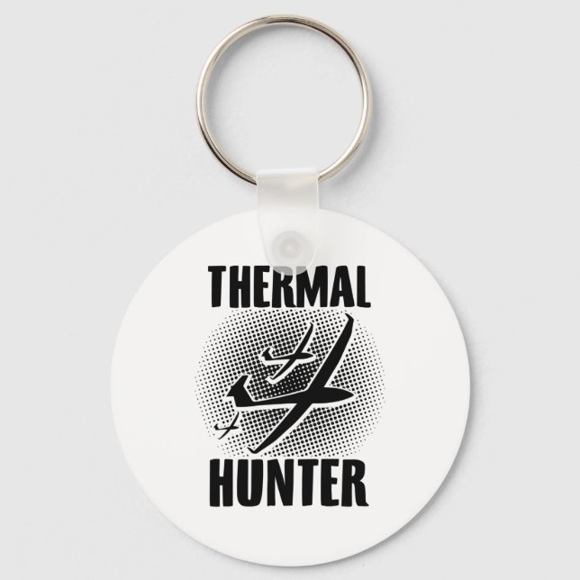 Glider Pilot | Gliding Thermic Gifts Keychain (Front)