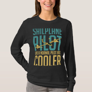 Glider Plane Pilot Flying Sailplane Training Fligh T-Shirt