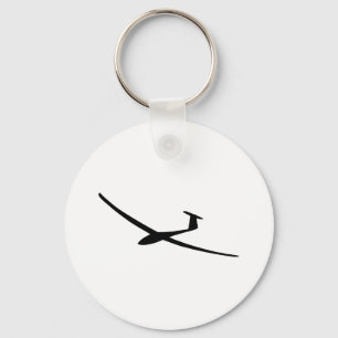 glider sailplane keychain