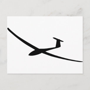 glider sailplane postcard