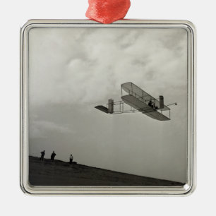 Glider Test Flight Aviation Wright Brothers Metal Ornament