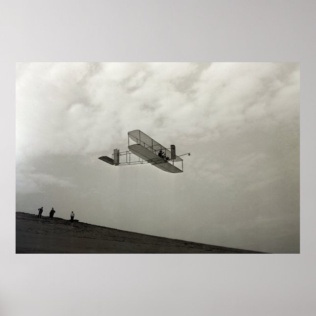Glider Test Flight Aviation Wright Brothers Poster (Front)