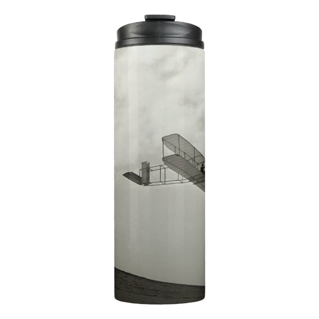 Glider Test Flight Aviation Wright Brothers Thermal Tumbler (Front)