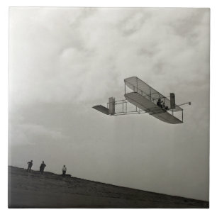 Glider Test Flight Aviation Wright Brothers Tile