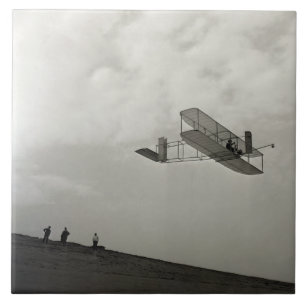 Glider Test Flight Aviation Wright Brothers Tile