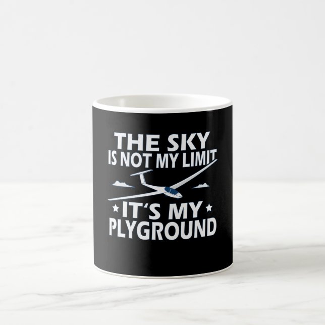 Glider The Sky Is Not My Limit Coffee Mug (Center)