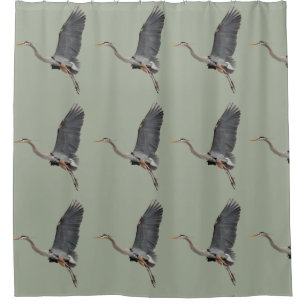 Gliding Great Blue Heron Wildlife Design