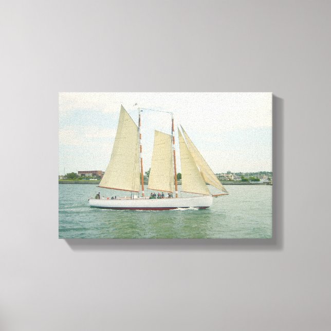 Gliding in Full Sail Canvas Wall Hanging (Front)