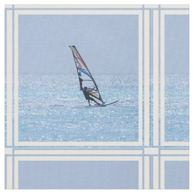 Gliding Windsurfer Fabric (Close Up)