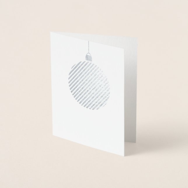 GLIMMER Carte de vacances Silver (Devant)