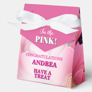 Glimmer In The Pink! Graduation 4"w x 2"l x 5"h Favor Box