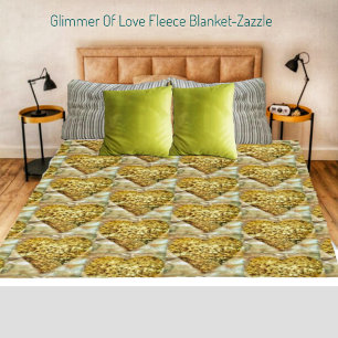 Glimmer Of Love Fleece Blanket