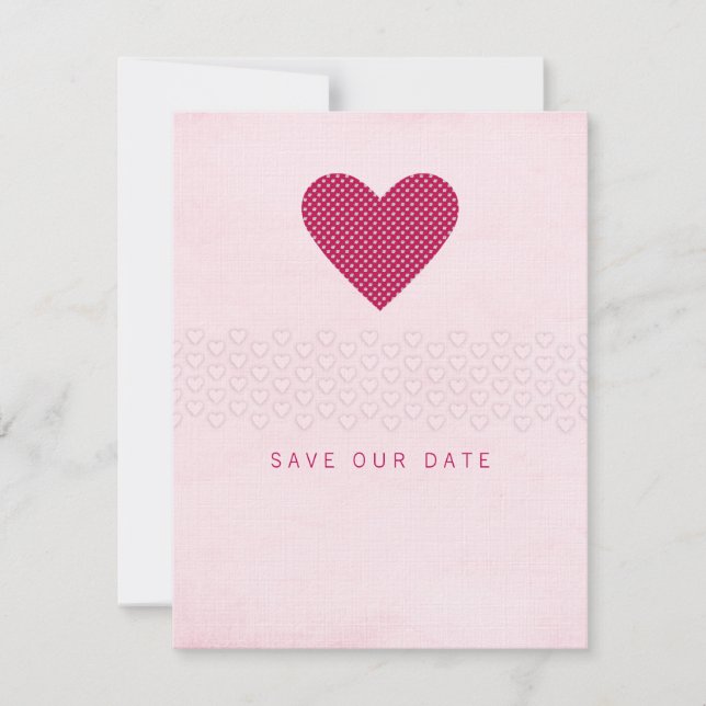 Glimmer Save the Date Valentine Cards (Front)