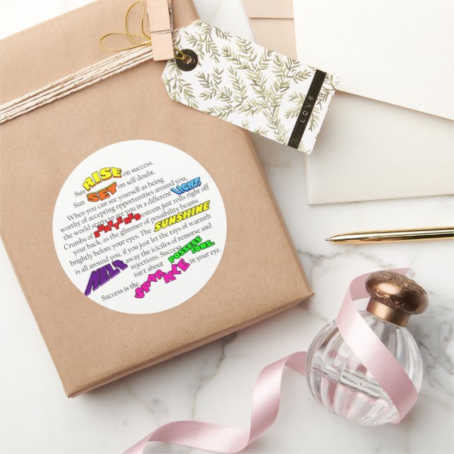 Glimmer Vision Collection   Classic Round Sticker (Gifting)