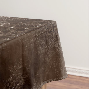 Glimmering Bronze Grunge Gorgeous Brown Damask Tablecloth
